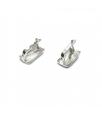 E000842 Genuine Sterling Silver Stylish Earrings Solid Hallmarked 925 Handmade